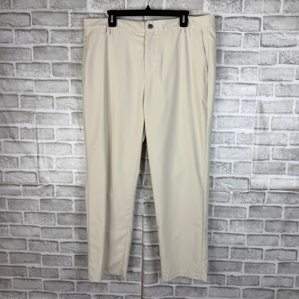 Sun Day Red Mens Classic Fit Neutral Golf Pants Beige 38 x 30 Tiger Woods SDR